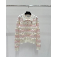 Top Grade Chanel Cashmere Sweater CH82207 Pink 2024