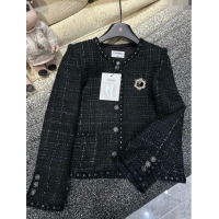 Fashion Discount Chanel Tweed Jacket M91102 Black 2024