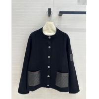 Top Grade Chanel Cashmere Cardigan CH92314 Black 2024