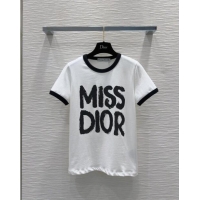 Grade Quality Dior Miss Dior T-shirt D82726 White 2024