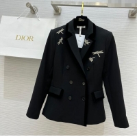 Promotional Dior Jacket with Dragonfly M91126 Black 2024