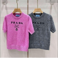 ​Reasonable Price Prada Wool Short-sleeved Sweater P90407 2024