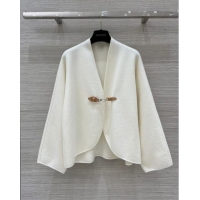 ​Super Quality Louis Vuitton Cashmere Cape LV83017 White 2024