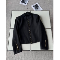 Top Quality Celine Jacket with Buttons C92001 Black 2024