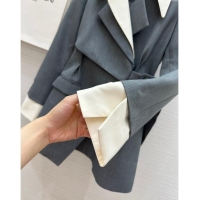 Most Popular Saint Laurent Jacket Dress S82411 Grey 2024