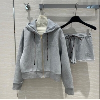 Good Looking Miu Miu Jacket and Shorts M91004 Grey 2024