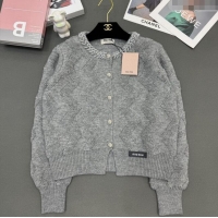 ​Best Price Miu Miu Wool Cardigan M91903 Grey 2024