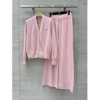 ​Good Looking Miu Miu Wool Cardigan and Pants M92306 Pink 2024