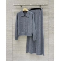 Low Cost Miu Miu Wool Cardigan and Pants M92309 Grey 2024