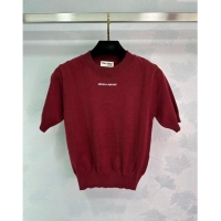 ​Top Design Miu Miu Sweater M92513 Burgundy 2024