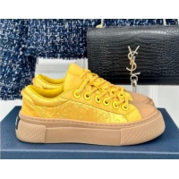 Best Price Dior DIOR AND STONE ISLAND Low-top Sneakers in Oblique Satin Yellow 930053