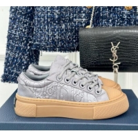 Low Price Dior DIOR AND STONE ISLAND Low-top Sneakers in Oblique Satin Light Grey 930057