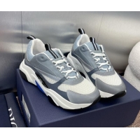 Unique Style Dior Men's Homme Sneakers B22 in Leather and Mesh Light Grey/Grey 930074