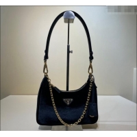 Good Product Prada Velvet mini-bag 1BC204 Black 2023