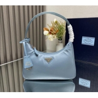 Well Crafted Prada Re-Nylon Prada Re-Edition 2000 mini-bag 1NE515 Light Blue 2023 NEW