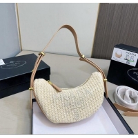 Traditional Specials Prada Moon Straw Hobo Bag 0729 2024