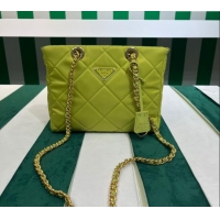 Grade Quality Prada Re-Nylon tote bag 1BG468 Lime Green 2023