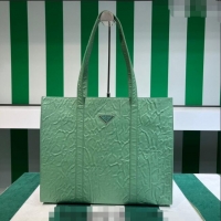 Grade Design Prada Large Antique Nappa Leather Tote Bag 1BG460 Sage Green 2023