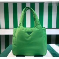 Top Design Prada Large padded Re-Nylon tote bag 1BG449 Mint Green 2023