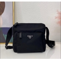 Reasonable Price Prada Nylon Messenger Bag BT0909 Black 2023