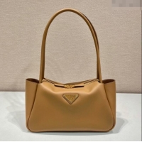 Famous Brand Prada Leather Handbag 1BA444 Brown 2023