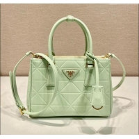 Super Quality Prada Small Galleria Quilted Saffiano Leather Bag 1BA896 Green 2023