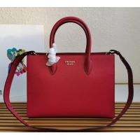 Well Crafted Prada Large Saffiano Leather Handband 1BA153 Red 2023