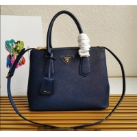 Super Quality Prada Large Saffiano Leather Handband 1BA232 Royal Blue 2023