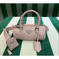 Buy Discount Prada Small Antique Nappa Leather Handbag 1BA389 Alabaster Pink 2023