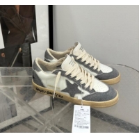 Unique Style Golden Goose Ball Star Sneakers in dark grey suede and white leather 530028