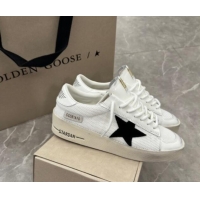 Luxury Cheap Golden Goose Stardan Sneakers in white mesh and black suede star 0530031