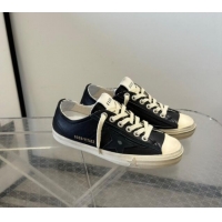 Most Popular Golden Goose V-Star in black nappa leather with a black leather star 530033