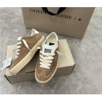 Best Grade Golden Goose Soul Star Sneakers in Suede Light Brown 905071