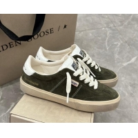 Unique Style Golden Goose Soul Star Sneakers in Suede Green 905072