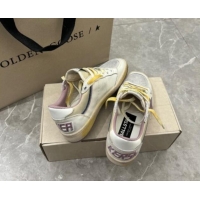 Classic Hot Golden Goose Ball Star Sneakers in nappa leather with mauve purple star and leather heel tab 009058