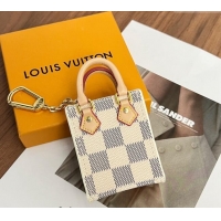 Well Crafted Louis Vuitton Damier Azur Canvas Mini Pouch Bag Charm Damier Azur LV0403 2024