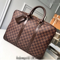 Top Grade Louis Vuitton Damier Ebene Canvas Porte-Documents Voyage MM Briefcase N41124 2023