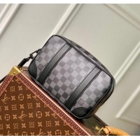 Best Quality Louis Vuitton Damier Graphite Canvas Pochette Kasai Pouch N60501