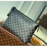 Best Price Louis Vuitton Damier Graphite Canvas Pochette Voyage Souple Pouch M82543