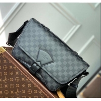 Top Design Louis Vuitton  Damier Graphite Canvas Montsouris Messenger Bag N46685