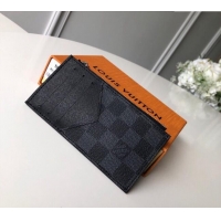 Good Taste Louis Vuitton Damier Graphite Canvas Coin Card Holder Wallet N64038