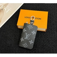 Top Design Louis Vuitton Pouch Bag Charm and Key Holder Black Monogram Graphite LV082201