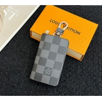 Top Grade Louis Vuitton Damier Graphite Canvas Pouch Bag Charm and Key Holder LV082201