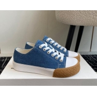 Duplicate Loewe Terra Vulca Canvas Low-top Sneakers Denim Blue 009090