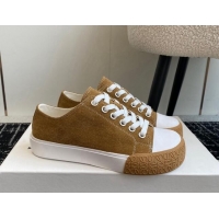 Best Luxury Loewe Terra Vulca Canvas Low-top Sneakers Brown 009091