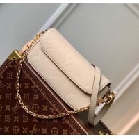 Promotional Louis Vuitton Monogram Empreinte Wallet on Chain Ivy M82210 Cream White 2023