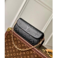 Super Quality Louis Vuitton Monogram Empreinte Wallet on Chain Ivy M82210 Black 2023