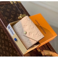 Top Grade Louis Vuitton Monogram Empreinte Victorine Wallet M82344 Cream Beige 2023