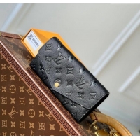 Best Price Louis Vuitton Monogram Empreinte Sarah Wallet M82257 Black 2023