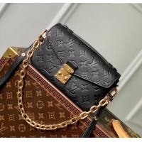 Promotional Louis Vuitton Monogram Empreinte Pochette Metis East West Bag M46595 Black